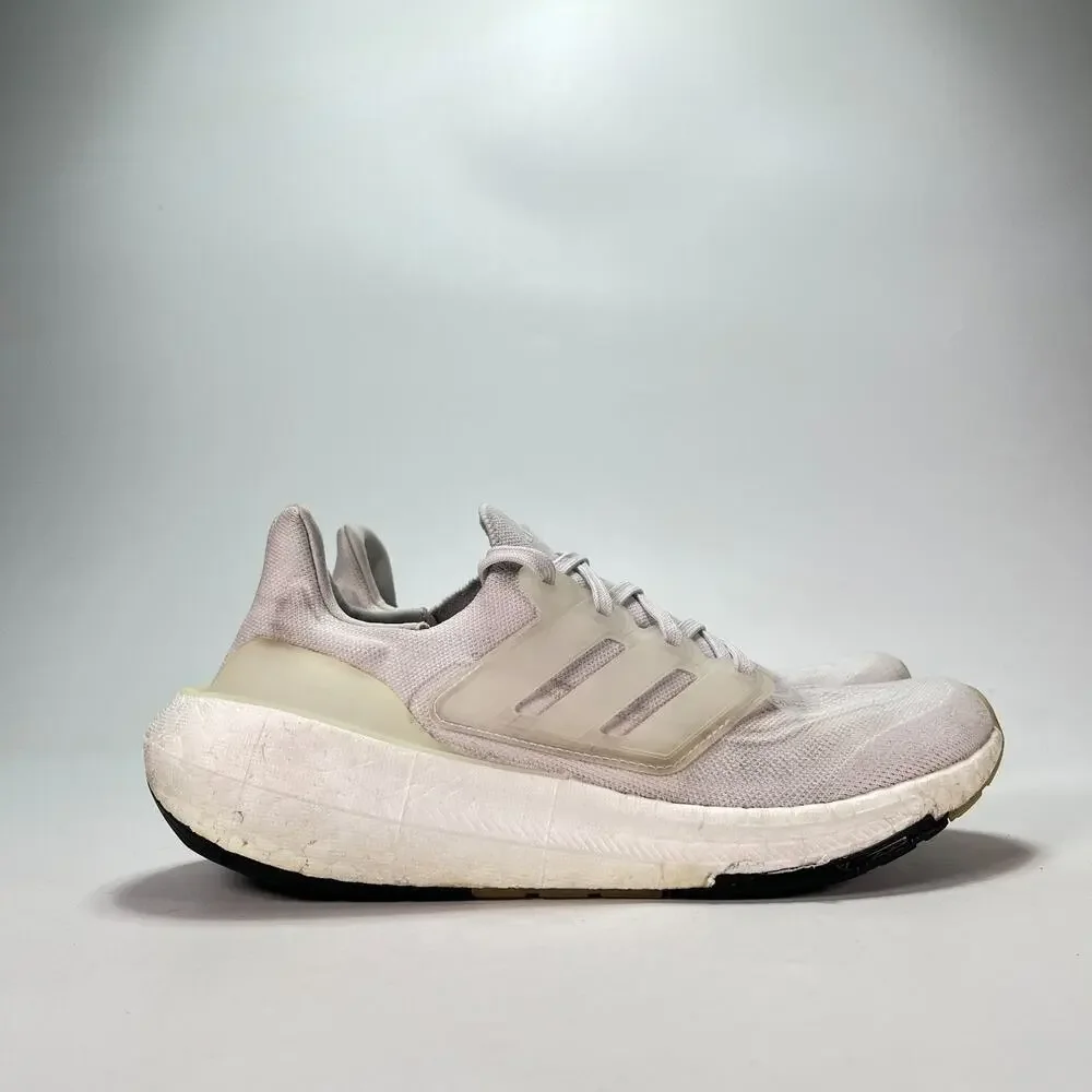 adidas Ultraboost Light Triple White Running Shoes Sneakers GY9350 Youth Size 7